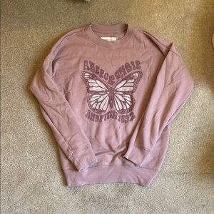 Abercrombie Kids Purple/Pink Butterfly Sweatshirt